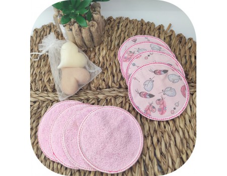 machine embroidery design ith Cleansing circle pad