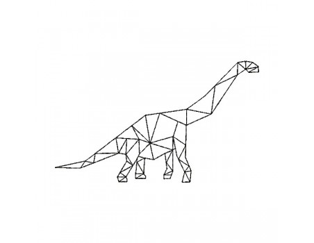 Motif de broderie machine diplodocus origami