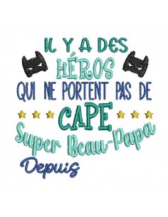machine embroidery design hero Stepfather