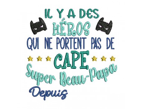 machine embroidery design hero Stepfather