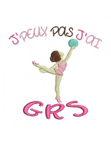 machine embroidery design I can not Rhythmic Gymnastics