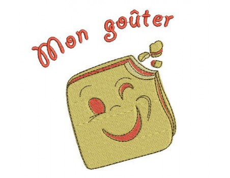 Motif de broderie biscuit goûter