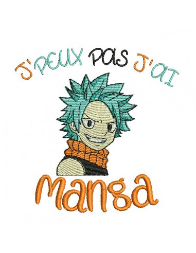 Motif de broderie machine manga