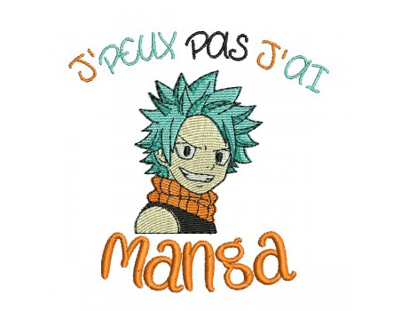 machine embroidery design I can manga