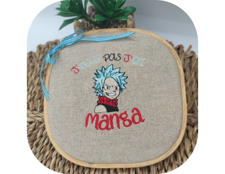 machine embroidery design I can manga