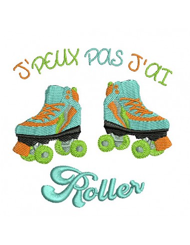 Motif de broderie machine roller