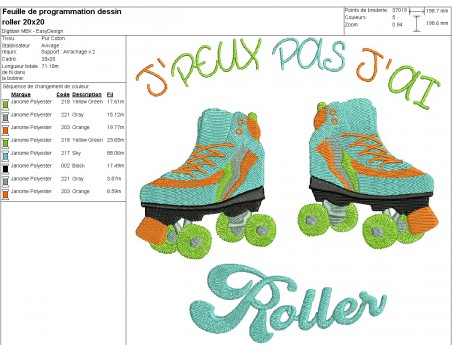 machine embroidery design I can roller