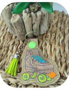 machine  embroidery design free keychain  roller