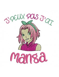machine embroidery design I can manga