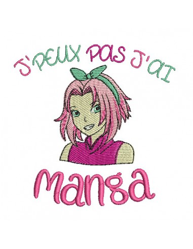 machine embroidery design I can manga