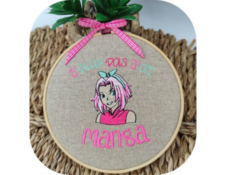 machine embroidery design I can manga