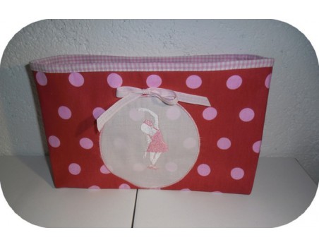 Motif de broderie machine silhouette Ballerine