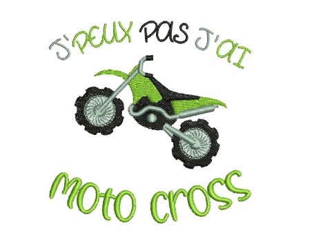 machine embroidery design I can not motocross