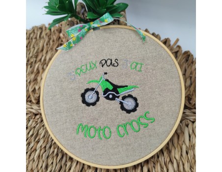 machine embroidery design I can not motocross