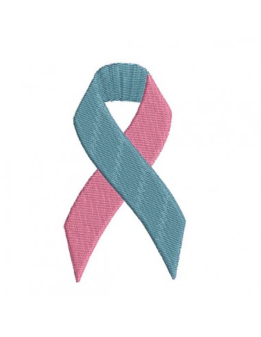 machine embroidery design free pink and blue perinatal ribbon