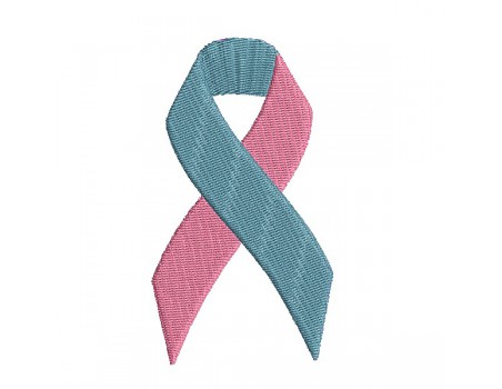 machine embroidery design free pink and blue perinatal ribbon