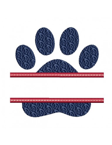 machine embroidery design dog  or cat paw