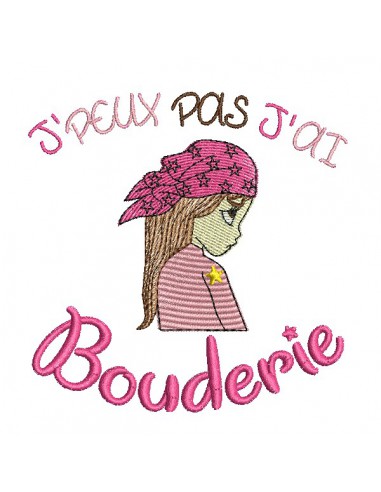 Motif de broderie machine bouderie