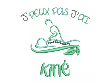 Motif de broderie machine kiné