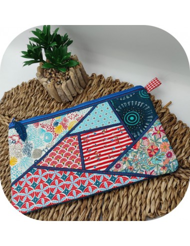 Motif de broderie machine ITH trousse crazy patch