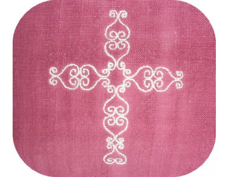 Motif de broderie machine croix