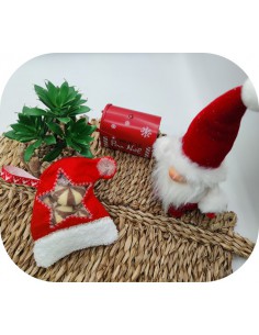 machine embroidery design christmas hat for candy ith