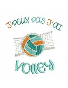 machine embroidery design I can not volley