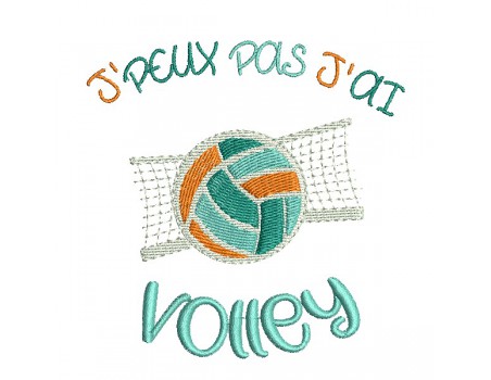 Motif de broderie machine volley