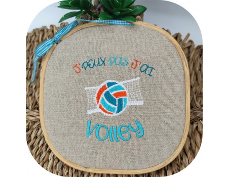 machine embroidery design I can not volley