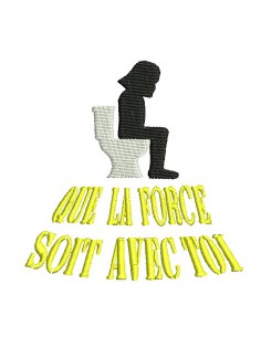 machine embroidery design toilet