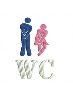 machine embroidery design water closet