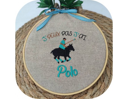 machine embroidery design I can not polo