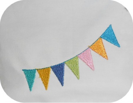 Instant download machine embroidery garland of flags