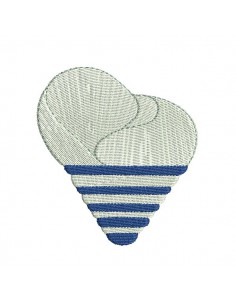 Motif de broderie machine coquillage