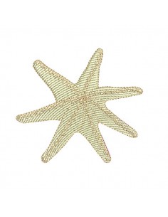 Motif de broderie machine étoile de mer