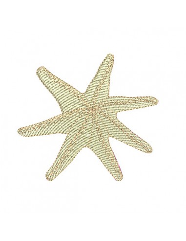 Motif de broderie machine étoile de mer