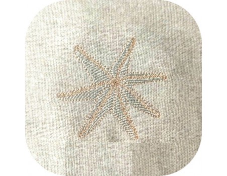 Motif de broderie machine étoile de mer