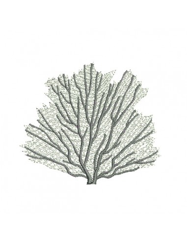 Instant download machine embroidery design gorgonian sea fan