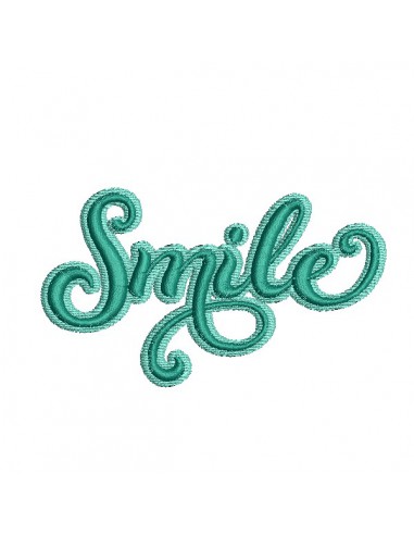 Motif de broderie machine  smile