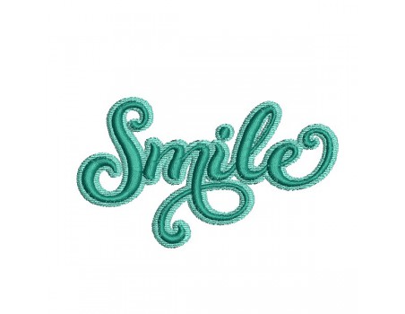 Motif de broderie machine  smile