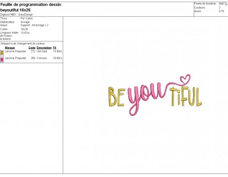 machine embroidery design beyoutiful