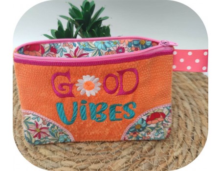 Motif de broderie machine  good vibes