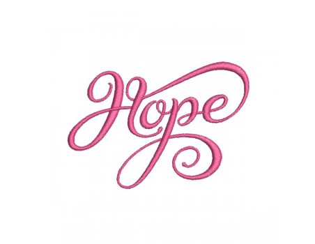 machine embroidery design Hope