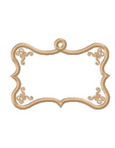 Etiquette poupée Petit Bonheur 10x10cm