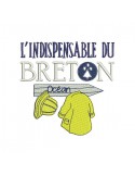 Motif de broderie machine ciré breton