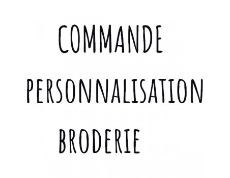 Motif de broderie  machine  personnalisation broderie