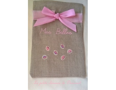 Motif de broderie Billes