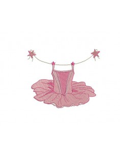 Motif de broderie machine tutu