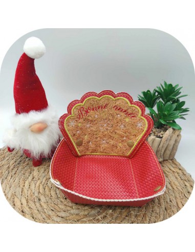 Motif de broderie machine corbeille bonne année  ITH Motif de broderie machine corbeille bonne année  ITH