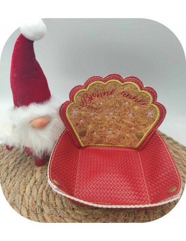 Motif de broderie machine corbeille bonne année  ITH Motif de broderie machine corbeille bonne année  ITH